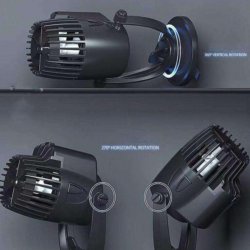 ZHIYANG Aquarium Fish Tank Wave Pump, US Plug 110V(ZY-200M Black)