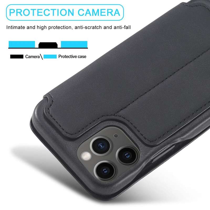 For iPhone 12 mini LC.IMEEKE Hon Ancient Series Horizontal Flip Leather Case with Holder & Card S...