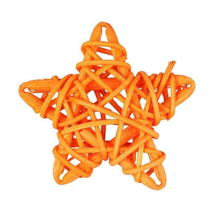 10 PCS 6cm Artificial Straw Ball DIY Decoration Rattan Stars Christmas Decor Home Ornament Suppli...