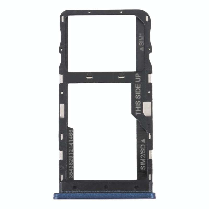 For TCL 20 R 5G Original SIM Card Tray + Micro SD Card Tray(Blue)