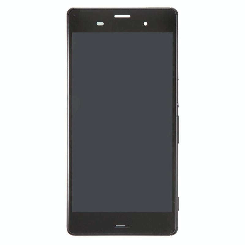 LCD Display + Touch Panel with Frame for Sony Xperia Z3 (Dual SIM Version) / D6633 / L55U(Black)
