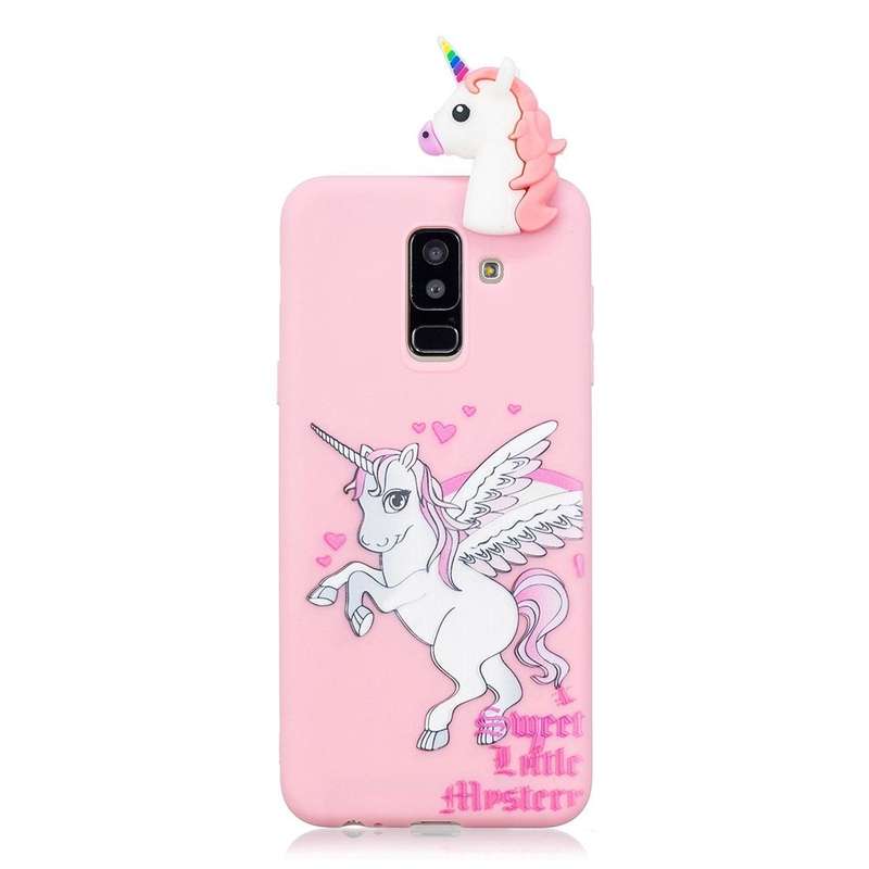 For Galaxy A6 (2018) Shockproof Cartoon TPU Protective Case(Unicorn)