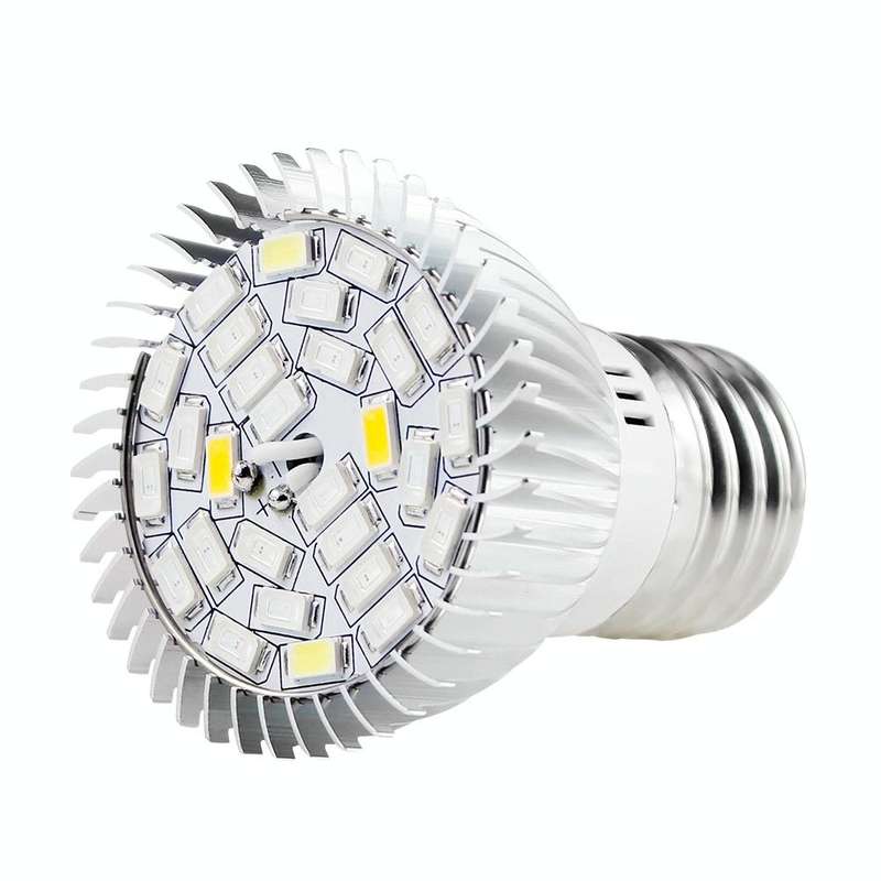 2 PCS LED Plant Growth Lamp Full Spectrum Plant Fill Light Cup, Power: E14 28 Beads