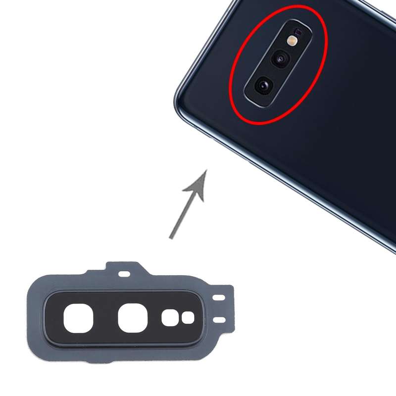 For Samsung Galaxy S10e 10pcs Camera Lens Cover (Black)