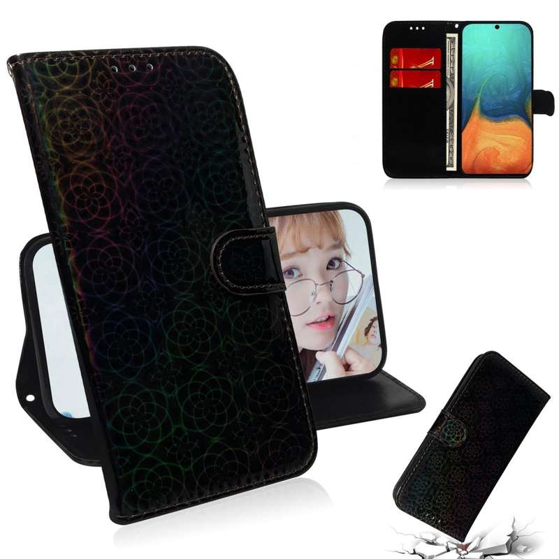 For Galaxy A71 Solid Hyun Color Magnetic Attraction Horizontal Flip Leather Case with Lanyard, Su...