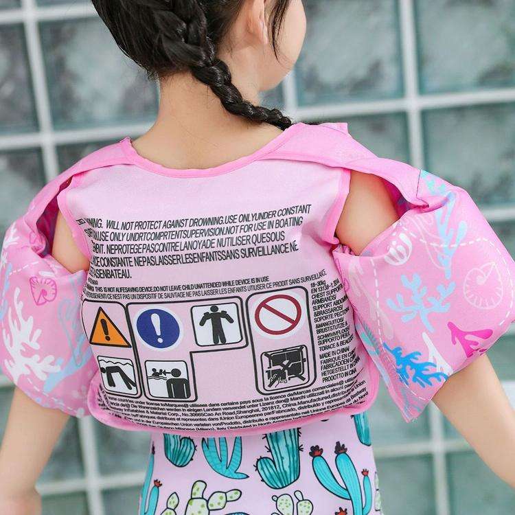Vest-Style Children Life Jacket Baby Swimming Free Inflatable Arm Foam Life Buoy(Submented Mirror...