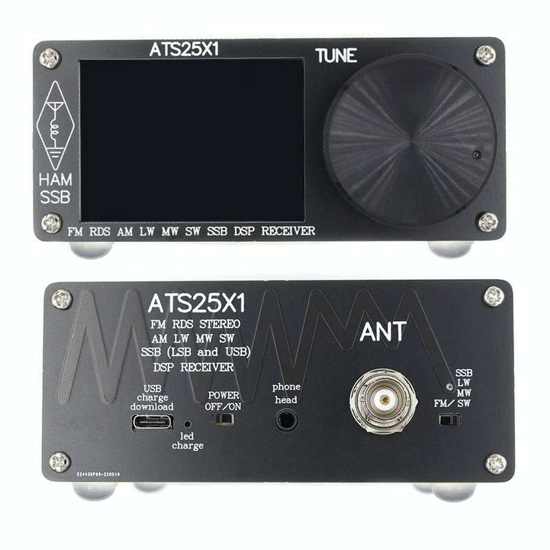 ATS-25X1 Updated Version Si4732 Chip 2.4-Inch Touch Screen All-Band Radio Receiver FM/LW/MW/SSB