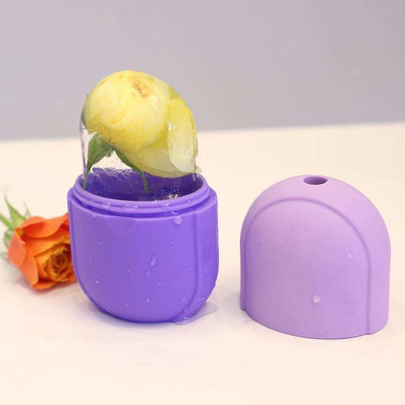 Massage Ice Tray Eye Bags Arms And Thighs Ice Pack Ice Tray, Color Classification: Capsule Purple