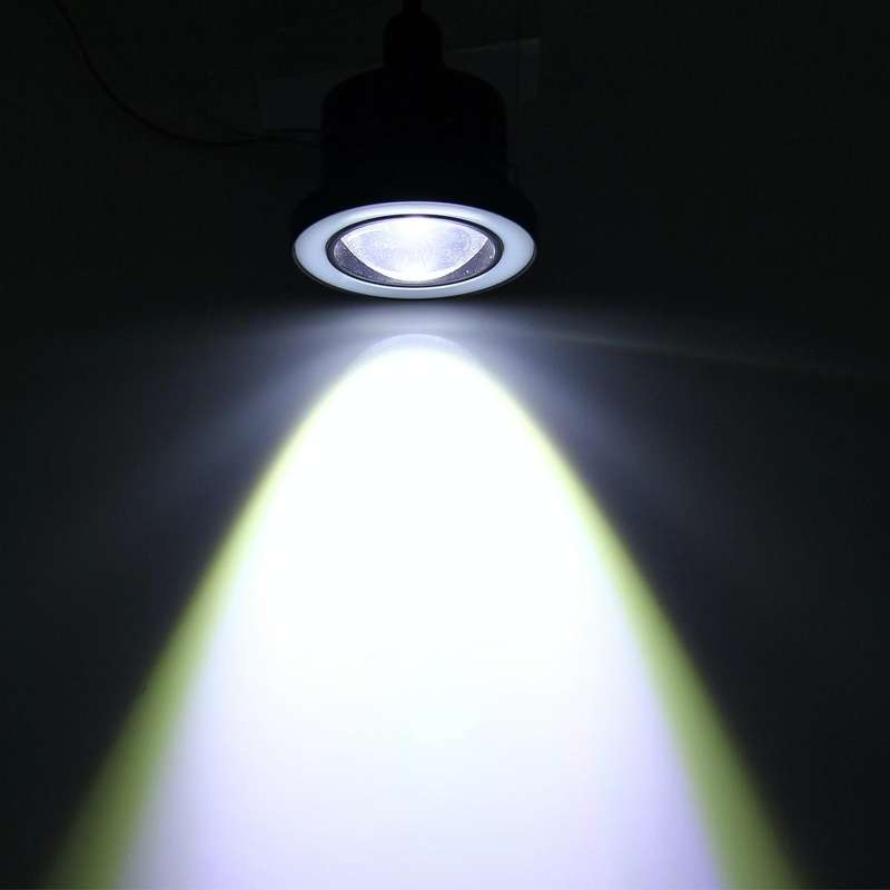 2 PCS 3.5 inch 10W 900 LM 6000K Car Fog Lights with Colorful Angle Eye Light, DC 12V(White Light)