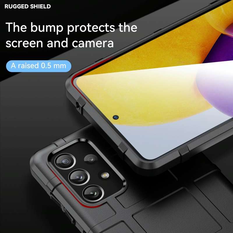 For Samsung Galaxy A73 5G Full Coverage Shockproof TPU Phone Case(Black)