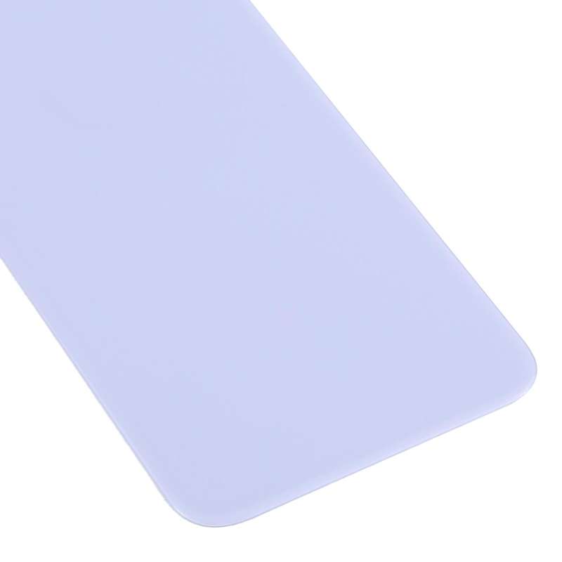 Easy Replacement Big Camera Hole Glass Back Battery Cover for iPhone X / XS(Purple)