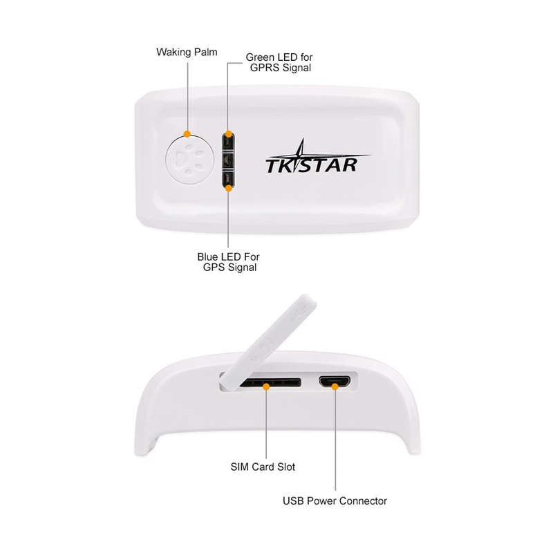 TK-909 GPS / GPRS / GSM Pet Locator Pet Collar Real-time Tracking Device