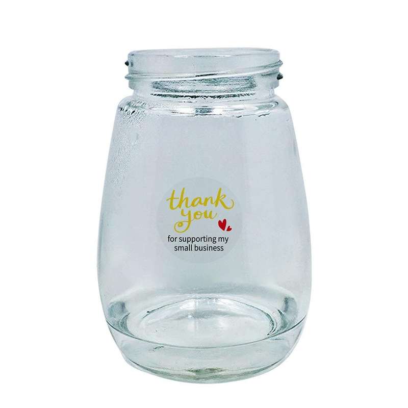 3 PCS Transparent Gilding Thank You Baking Sticker Envelope Sealing Sticker Gift Decoration Label...