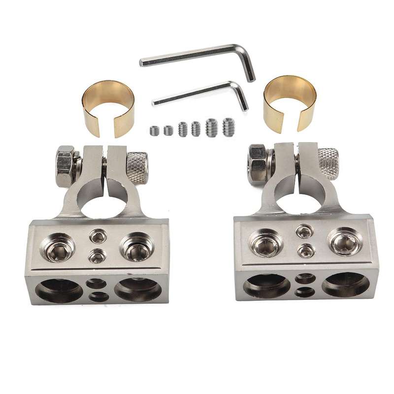 A1121 2 PCS Universal Dual Positive or Negative Battery Terminal Kit