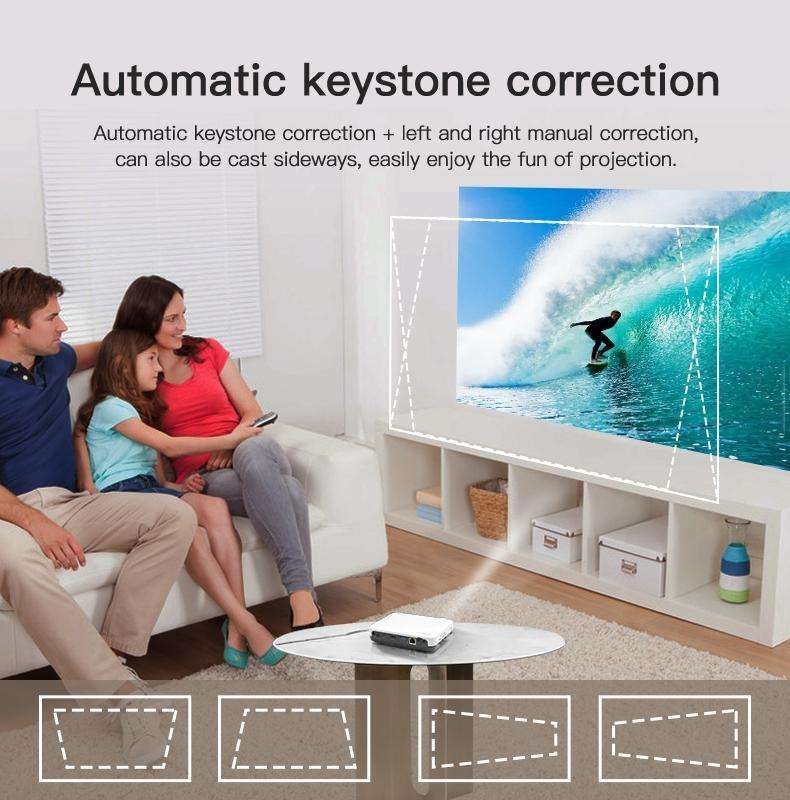 WOWOTO H10S TIDLP DMD 0.45 inch 1280 x 800 4K 500ANSI RGB LED Smart Projector(US Plug)