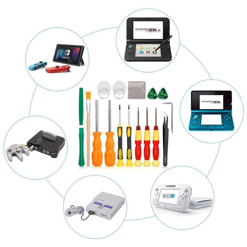 17 In 1 Game Console Repair Screwdriver Tool Set For NS Switch, Series: 17 In 1 (3)