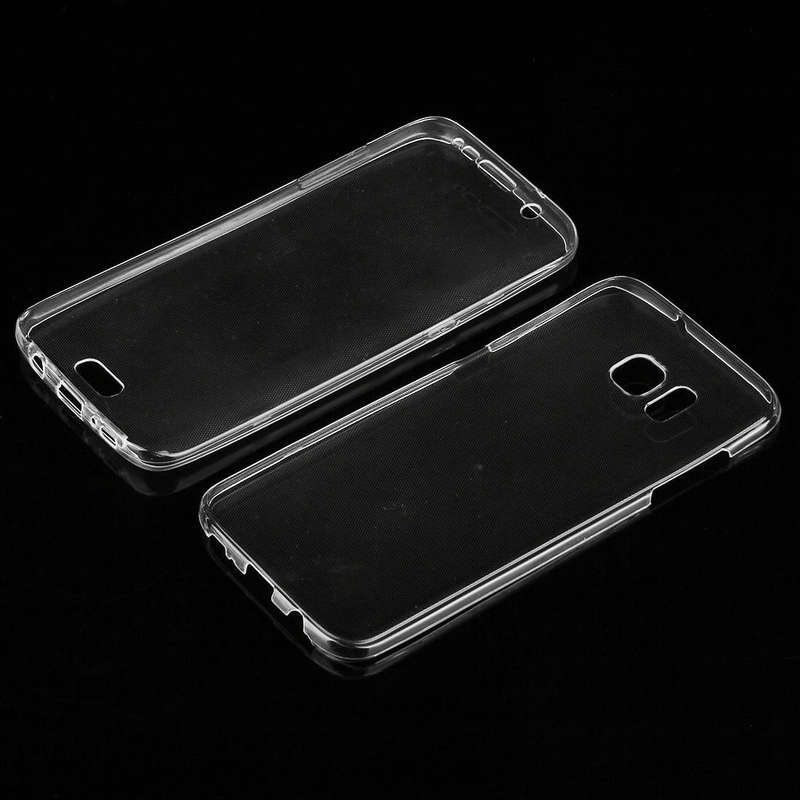 For Galaxy S7 Edge / G935 0.75mm Double-sided Ultra-thin Transparent TPU Protective Case (Transpa...