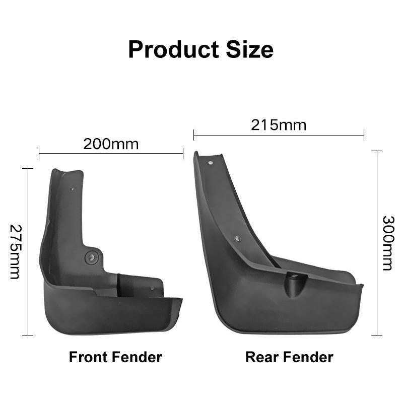 For Mitsubishi Eclipse Cross 2018-2020 4pcs/Set Car Auto Soft Plastic Splash Flaps Fender Guard