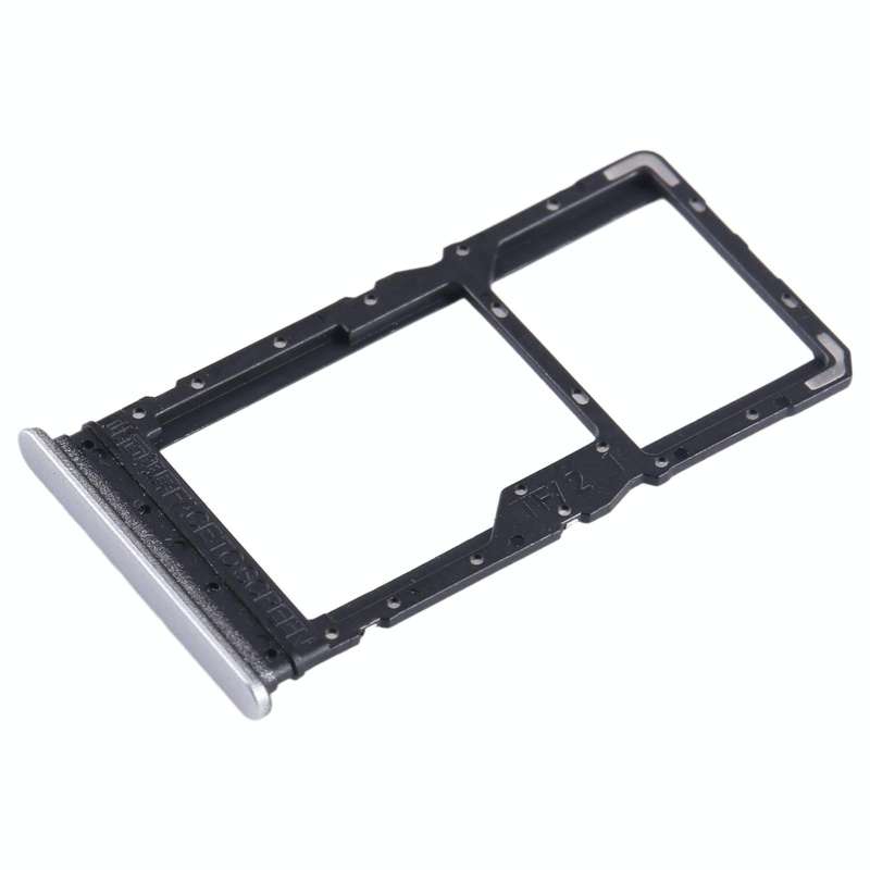For Xiaomi Redmi Note 12R SIM Card Tray + SIM Card Tray / Micro SD Card Tray (Silver)