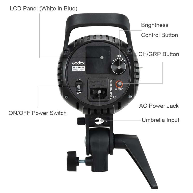 Godox SL60W LED Light Studio Continuous Photo Video Light(EU Plug)