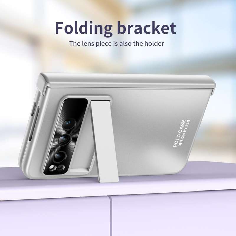 For Google Pixel Fold Integrated Electroplating Folding All-inclusive Phone Case(Silver)