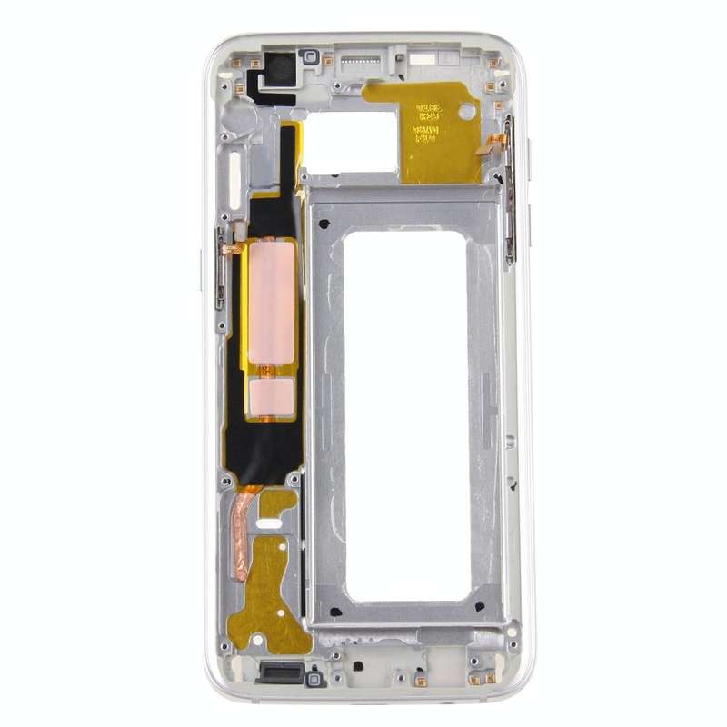 For Galaxy S7 Edge / G935 Front Housing LCD Frame Bezel Plate (Silver)