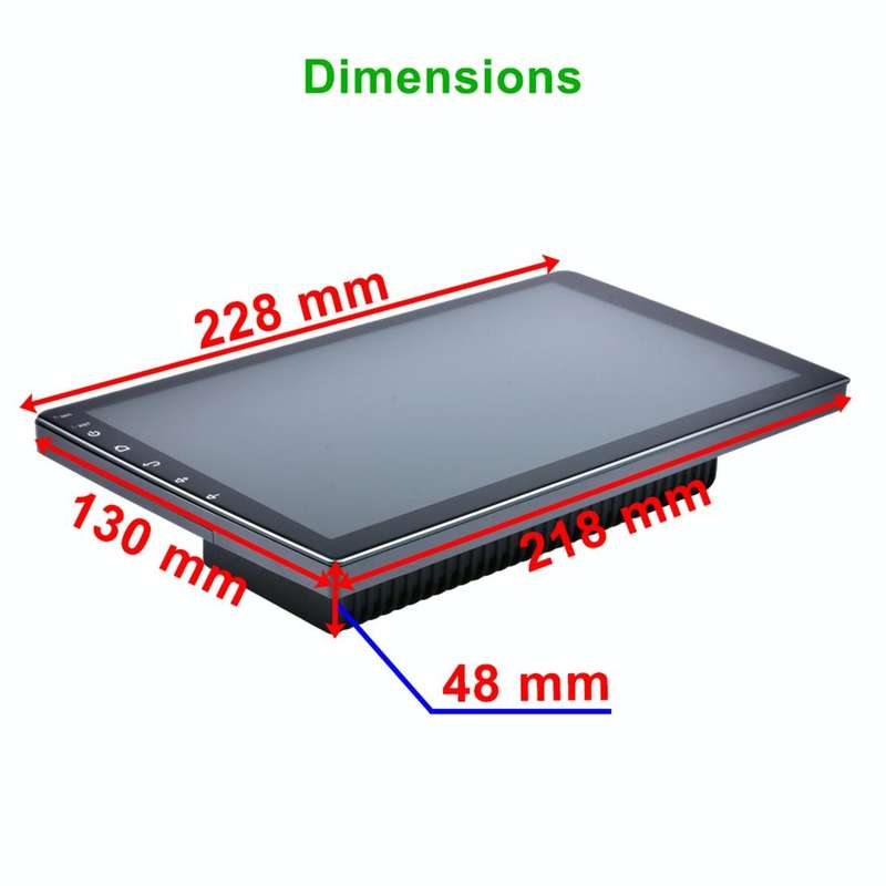 HD 9 inch Universal Car Android 8.1 Radio Receiver MP5 Player, Support FM & Bluetooth & TF Card &...