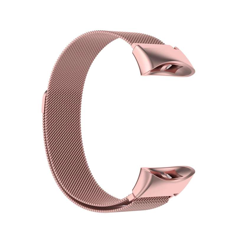 For Garmin Forerunner 45 / 45S / Swim 2 Milanese Watch Band(Rose Pink)