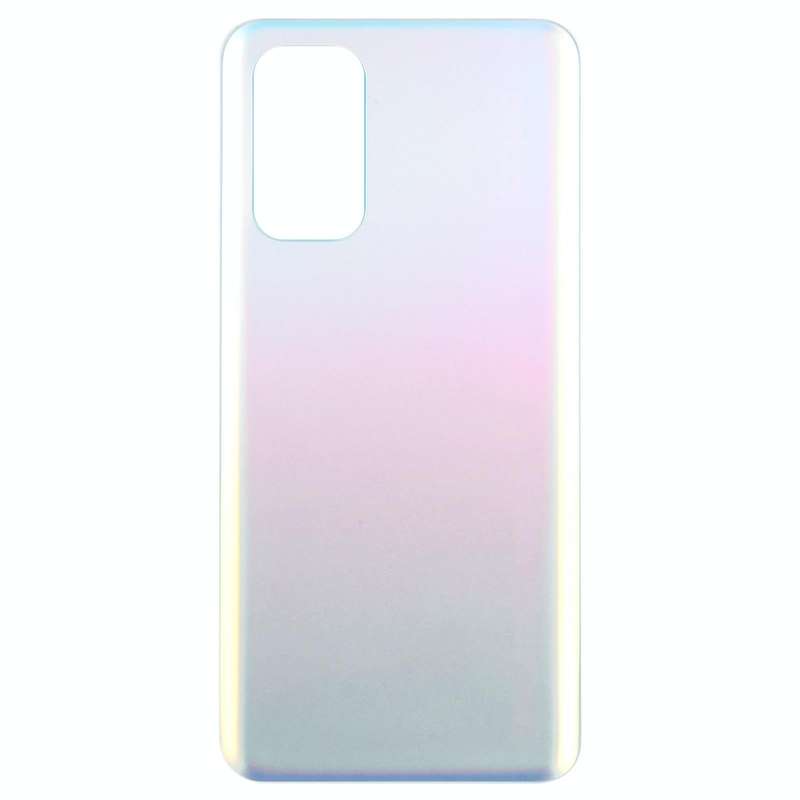 For OPPO Find X3 Lite Glass Material Battery Back Cover(Frosted Silver)