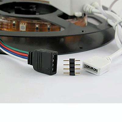4 Pin Male Connector for RGB LED SMD Strip Light (100pcs in one packaging, the price is for 100pcs)