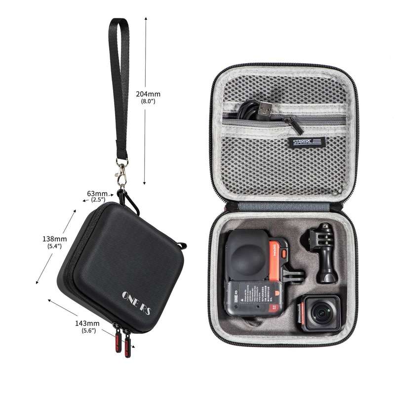 For Insta360 ONE RS STARTRC Camera PU Carry Case(Black)