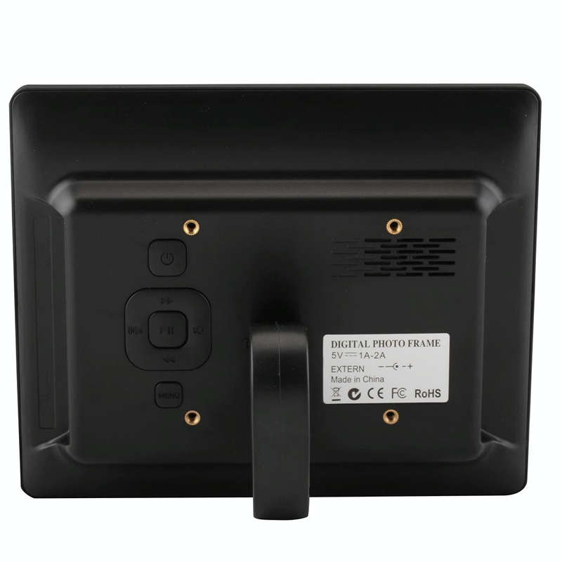 8 inch LED Display Multi-media Digital Photo Frame with Holder & Music & Movie Player, Support US...