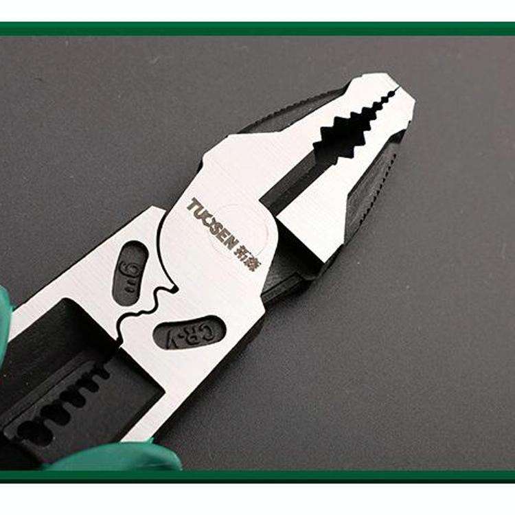 TUOSEN Multifunctional Crimping and Stripping Labor Saving Flat Pliers Vise Manual Wire Cutters, ...