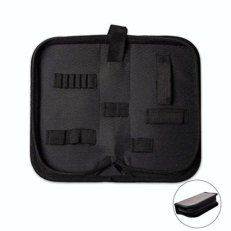 Zipper Storage Package Portable Multi-Function Tool Storage Bag, Style: B Leather+Canvas