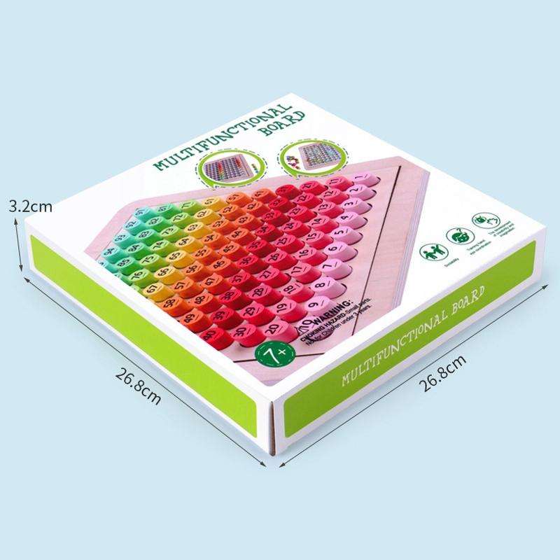 1-100 Teaching Aid Number Early Education Kindergarten Puzzle Toys, Style: With 18 Question Card