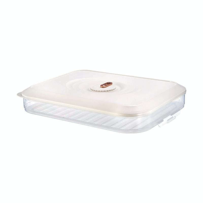 Household Refrigerator Freezer Large Capacity Dumpling Box, Capacity: One Layer (White)