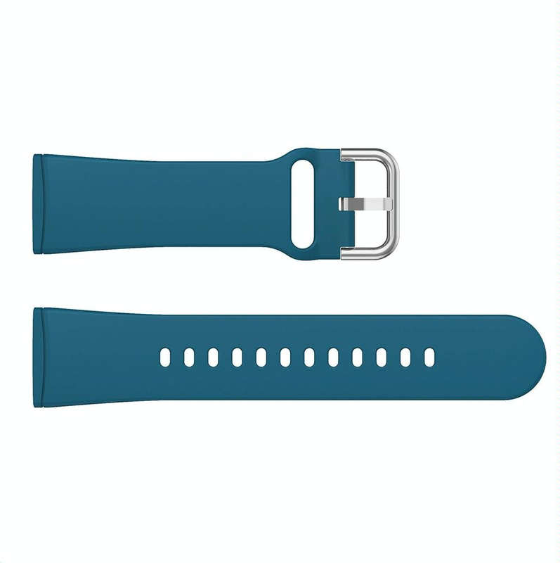 For Fitbit Versa 3 Silicone Watch Band(Dark Green)