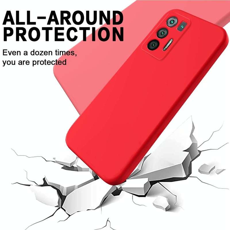 For Hisense Infinity H50S 5G Pure Color Liquid Silicone Shockproof Phone Case(Red)