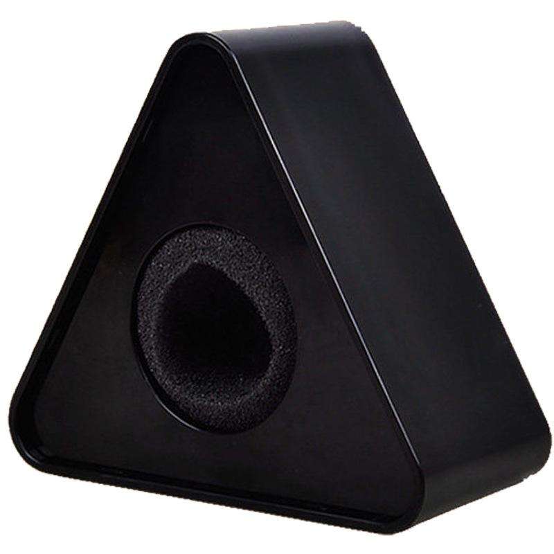 Interview Microphone Logo Flag Station, Spec: Triangular Black