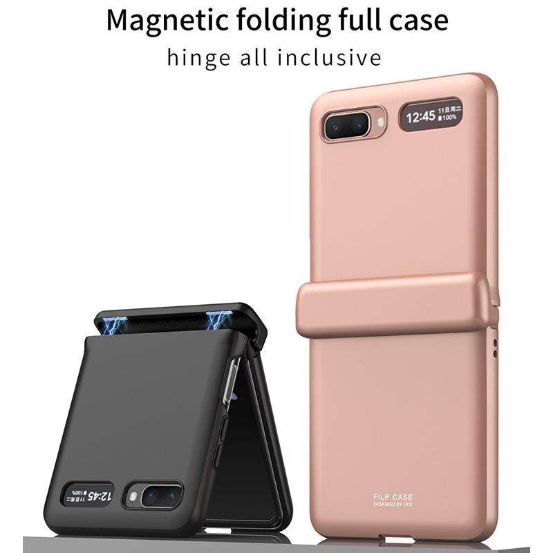 For Samsung Galaxy Z Flip 5G GKK Magnetic Full Coverage Phone Flip Case(Purple)