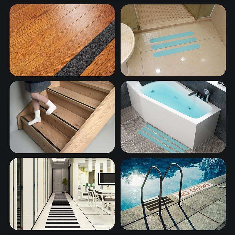 Floor Anti-slip Tape PEVA Waterproof Nano Non-marking Wear-resistant Strip, Size:5cm x 5m(Grey)