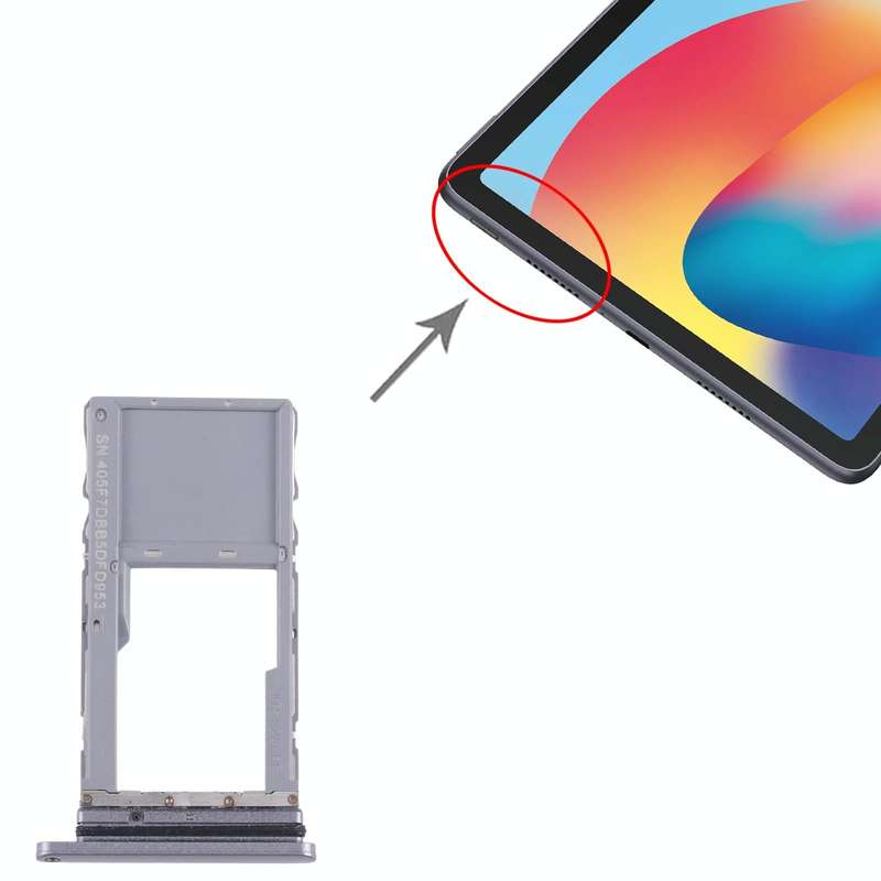 For TCL 10 TabMax Original Micro SD Card Tray (Black)