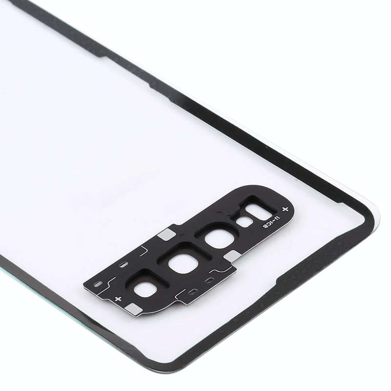 For Samsung Galaxy S10 G973F/DS G973U G973 SM-G973 Transparent Battery Back Cover with Camera Len...