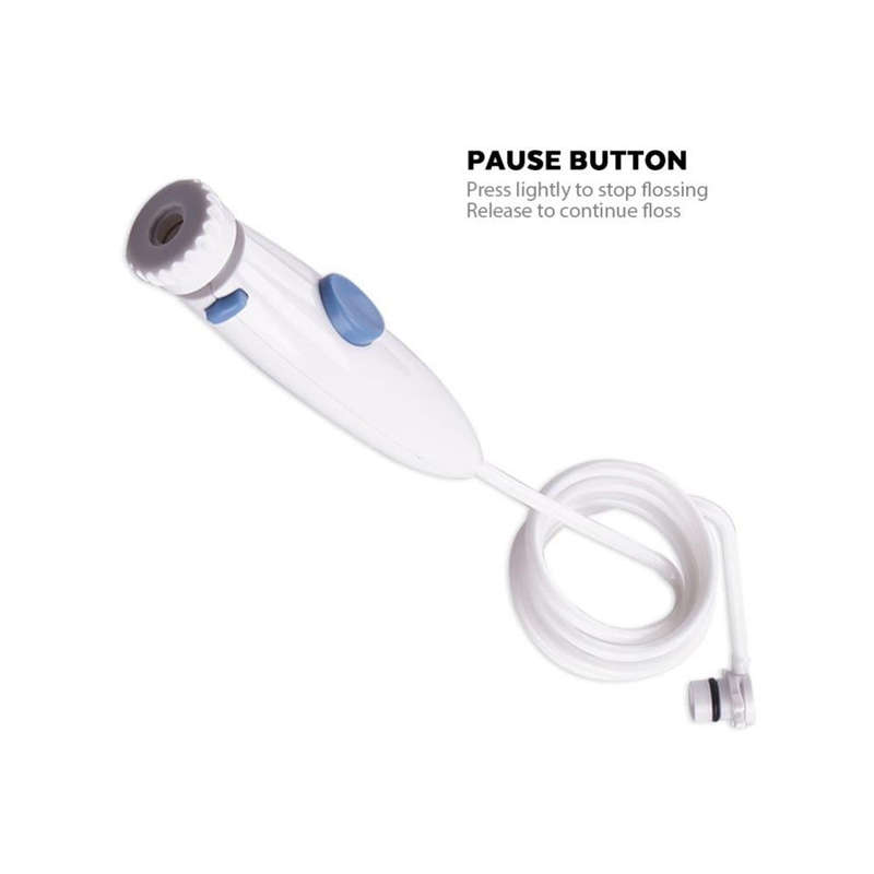 Water Flosser Dental Water Jet Replacement Tube Hose Handle for Waterpik WP100 / WP660 etc(White)