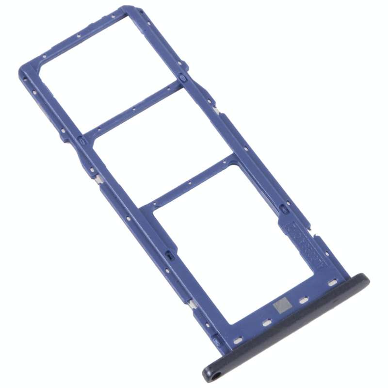 For Samsung Galaxy M04 SM-M045F Original SIM Card Tray + SIM Card Tray + Micro SD Card Tray (Blue)
