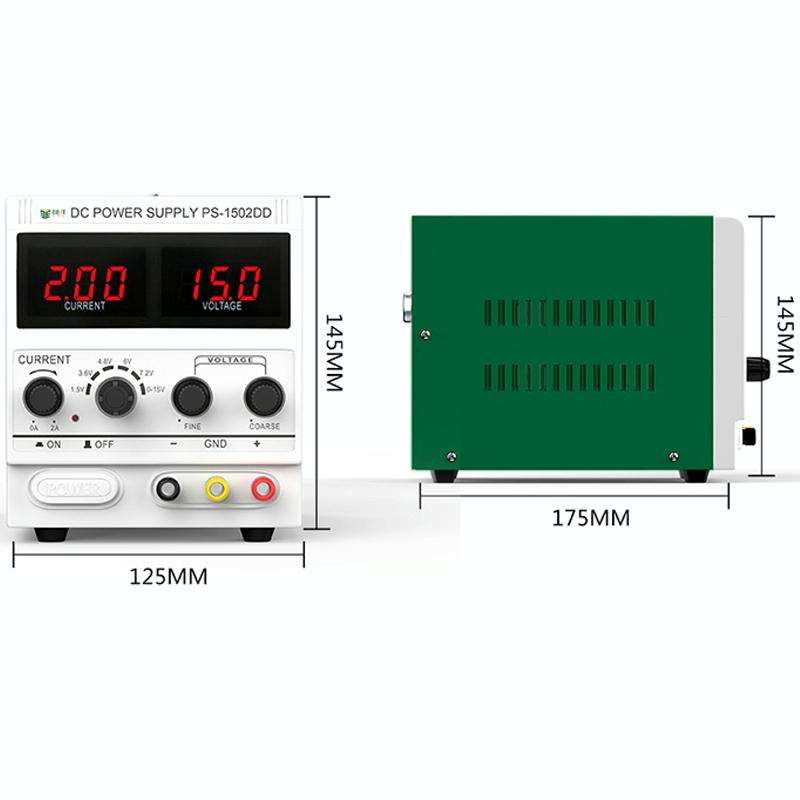 BEST 1502DD 15V / 2A Digital Display DC Regulated Power Supply, 110V US Plug
