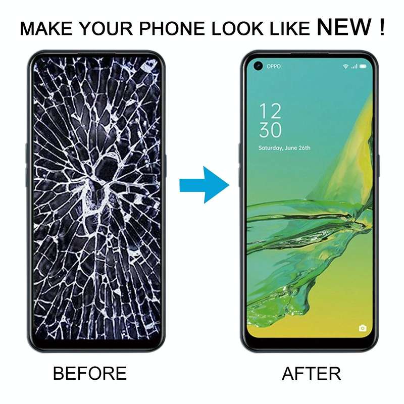 For OPPO A32 4G OEM LCD Screen Digitizer Full Assembly with Frame