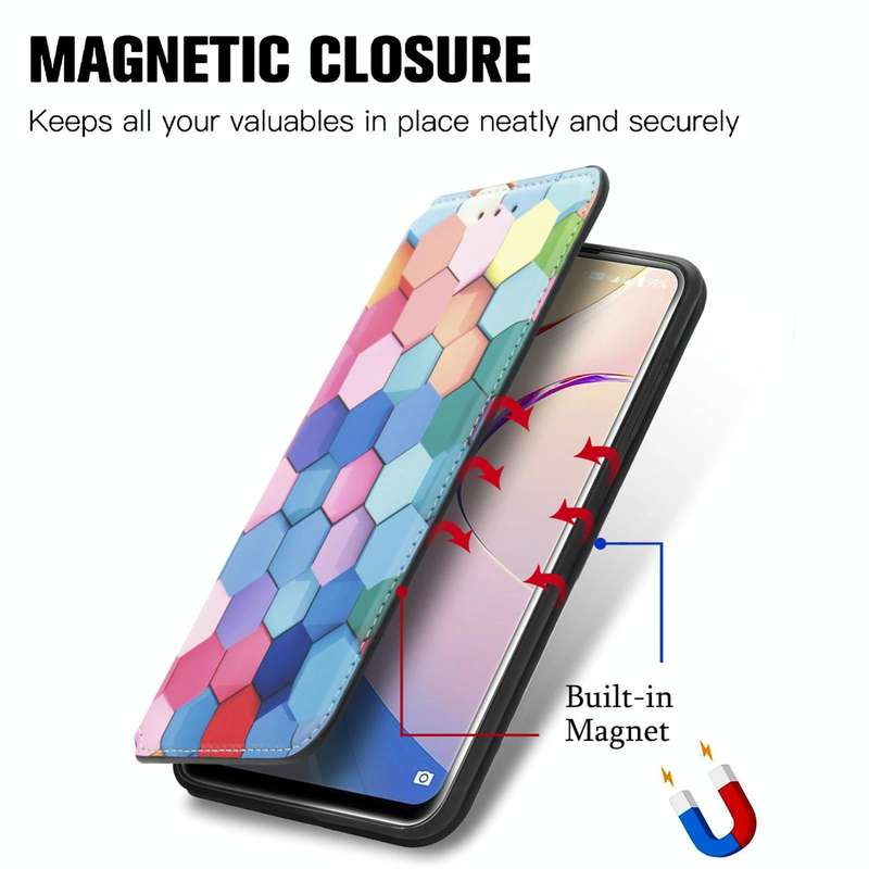 For Oukitel C21 Pro Colorful Magnetic Horizontal Flip PU Leather Case with Holder & Card Slot & W...
