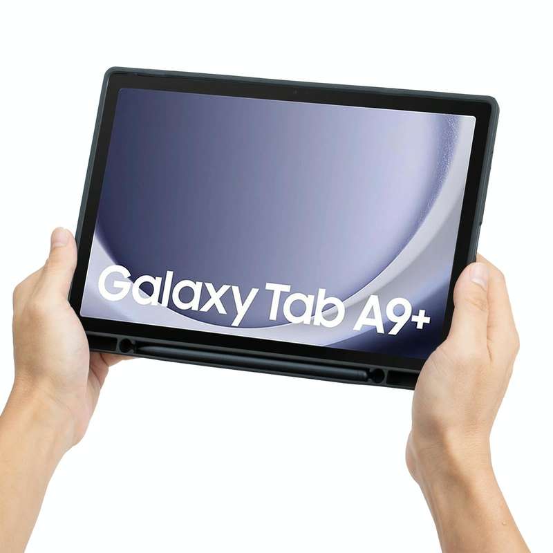 For Samsung Galaxy Tab A9+ X210 TA09B-AS Pen Tray Style Detachable Bluetooth Keyboard Leather Cas...