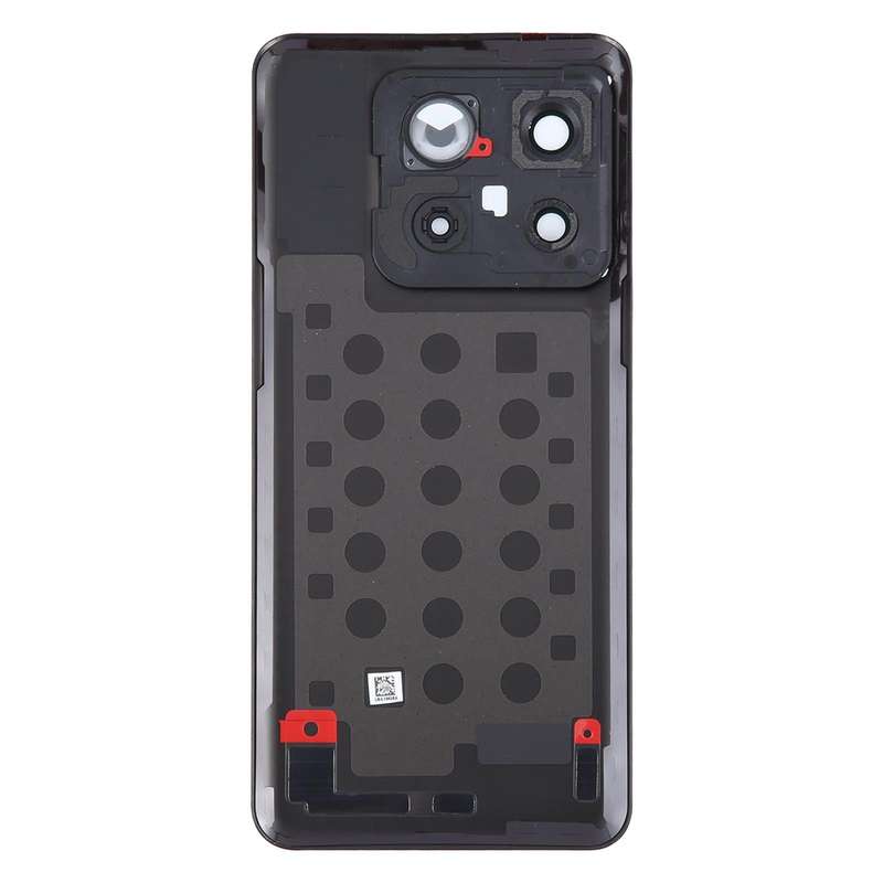 For OnePlus 10T Battery Back Cover with Camera Lens Cover(Black)